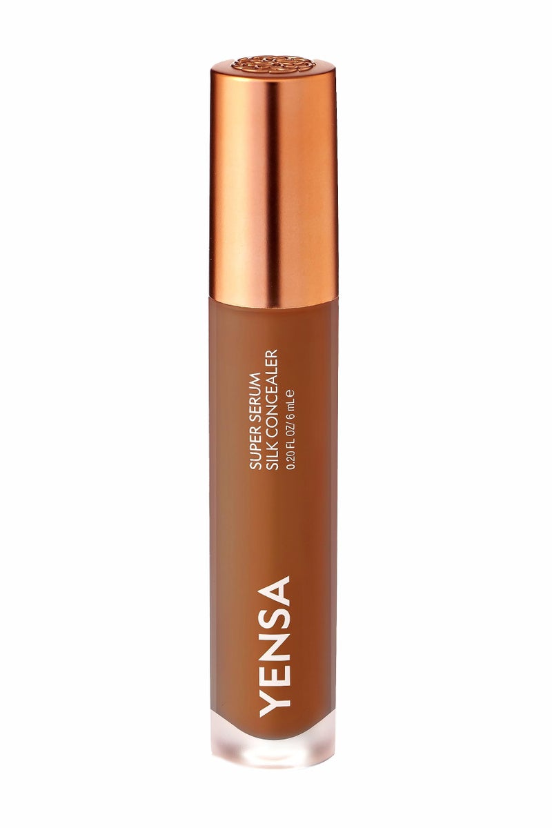 YENSA Super Serum Silk Concealer  Full Coverage Undereye Concealer  Peptides Serum for Face  Enriched with Vitamins C  E Bakuchiol  Superfoods to Boost Radiance  Deep 1 02 Fl oz